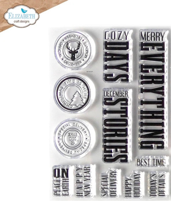 Elizabeth Craft Designs Cozy Days Stamp Set